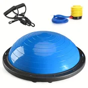 AntiSlip 24 Inflatable Half Balance Ball  Bosu Ball with Bands  Pump