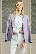 Double Pocket Collared Linen Blouse
