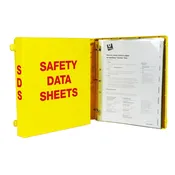 1.5″ Yellow Safety Binder Kit w/ Page Protectors, Made in the USA.