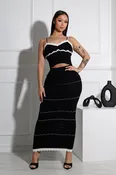 Aaliyah Rib Knit Tank Top & Skirt SET