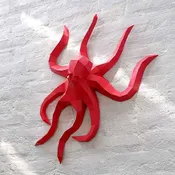 3D PaperCraft - Octopus Wall Art