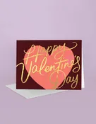 Script Valentines Greeting Card