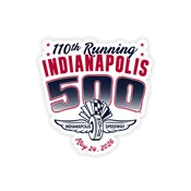 110th Running Indianapolis 500 Sticker