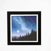 Original Framed 6x6 Watercolor #70