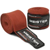 180" Semi-Elastic Hand Wraps for MMA & Boxing (Pair) - Brown