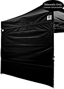 10x10 Black Tent Sides Rental Austin | Misc Rentals