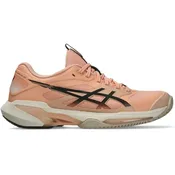 Asics Women's Solution Speed FF 4 Clay Tennis Shoes (Cantaloupe/Black Coffee)