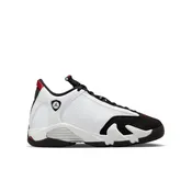 Air Jordan 14 Retro Big Kids' Shoes White/Varsity Red-Black-Metallic Silver
