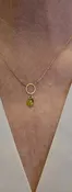August Birthstone Peridot gold-filled necklace