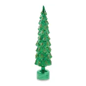 19" Rotating LED Glass Christmas Tree
