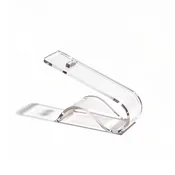 Acrylic Curled Heel Rest Shoe Display - Fits All Footwear