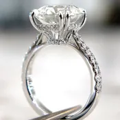 Annabel 5ct Diamond Engagement Ring with Micro-Pave