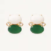 The Double Stack - Green & Moonstone