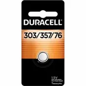 Duracell 303/357 Silver Oxide Battery For Medical Equipment, Calculator, Watch, Toy - Proprietary Battery Size - 1.5 V - 36 / Carton