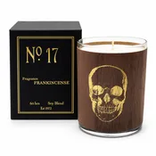 No. 17 Gold Skull Frankincense Wood Candle
