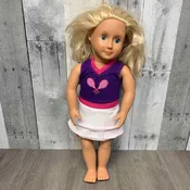 2pc 18" Tennis Uniform Top/Skirt Outfit