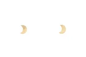Crescent Moon Studs