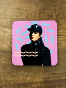 Art Wow pop culture cork coaster janet