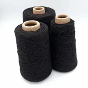 8/4 Cotton Weaving Yarn - Black | Unmercerized Cones by Lofty Fiber