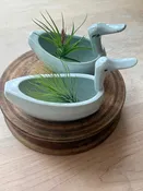 Vintage and Modern Duck Planter, pair with air plants