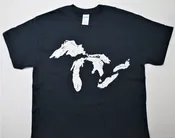Great Lakes Full Map T-Shirt