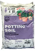 Cedar Grove Potting Soil 1.25 Cubic Foot Bag OMRI Listed for Use in Organics