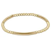 Bliss Bar Pattern Gold 3mm Bracelet