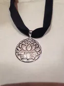 Ancient Entwined Lotus Flower Dangle Pendant