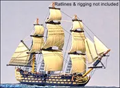 100 Gun Ship-of-the-line  (HMS Victory) - Full Sails