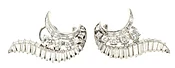 1970s Diamond Platinum Ear clips
