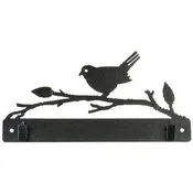 10in Bird On Branch With Clips