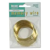 1.75″ Memory Wire for Child’s or Small Adult Bracelet, 1 ounce, Gold
