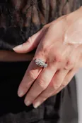 1940s Two Peaks Ring