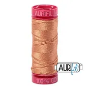 Aurifil 12wt Cotton Thread - 54 yards - 2210 Caramel
