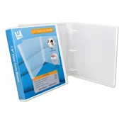 1.5-Inch 3-Ring View Binder – Fully Enclosed Case – Made in USA