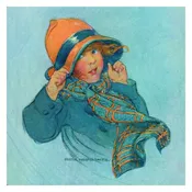 Jessie Willcox Smith Greeting Cards : Girl with Orange Hat