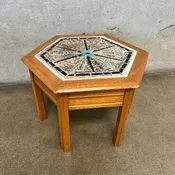 1920's Glass Tile Table