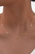 18K STAINLESS STEEL TARNISH FREE BOW NECKLACE | 40NK9512