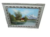 59752 Vintage Oil Paintng on Board