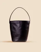 The Chelsea Mini -Midnight Leather Bucket Bag