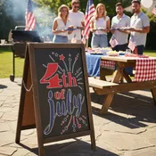 4th of July Wall Stencil