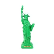 12" LIME GREEN LADY LIBERTY STATUE