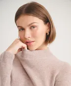 Basic Cashmere Mockneck Sweater