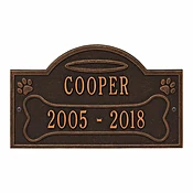 All Dogs Go To Heaven with Oil Rubbed Bronze Finish