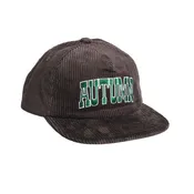 Autumn Headwear Cord Five Panel Snapback Hat - Chocolate