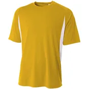 A4 Men's Performance Color Block Crew Shirt