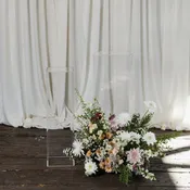 Clear Acrylic Pedestal Set — Mustard Seed Gardens
