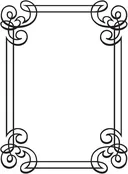 Embossing Folder Corner Scrolls