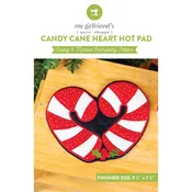 Candy Cane Hot Pad (Downloadable Machine Embroidery Pattern)