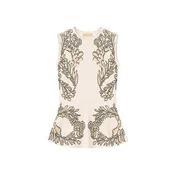 Nadira Jacquard Top in Chamomile